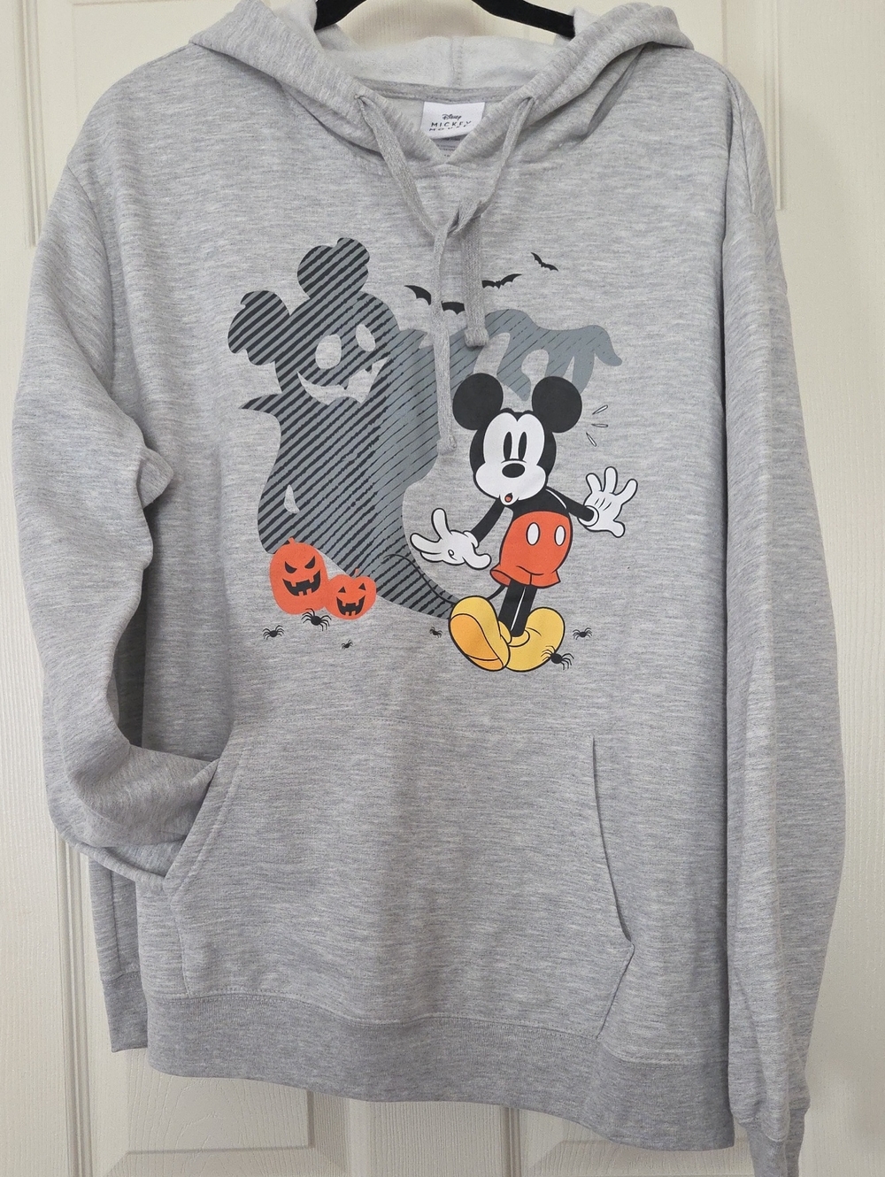 Disney Gray Mickey Mouse Halloween Pullover Hoodie
